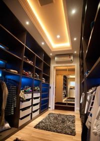 Большая открытая гардеробная комната с комбинированным наполнением Каменск-Уральский